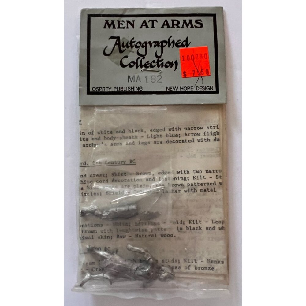 Men At Arms Autographed Collect MA182 Osprey Publishing New Hope Design Figurine